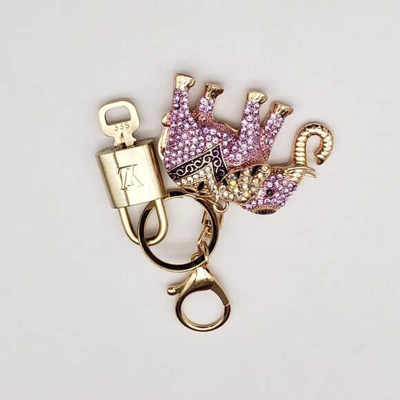 Authentic Louis Vuitton Lock & Key with unbranded Bagcharm, Keycharm, Keychain - Picture 6 of 7